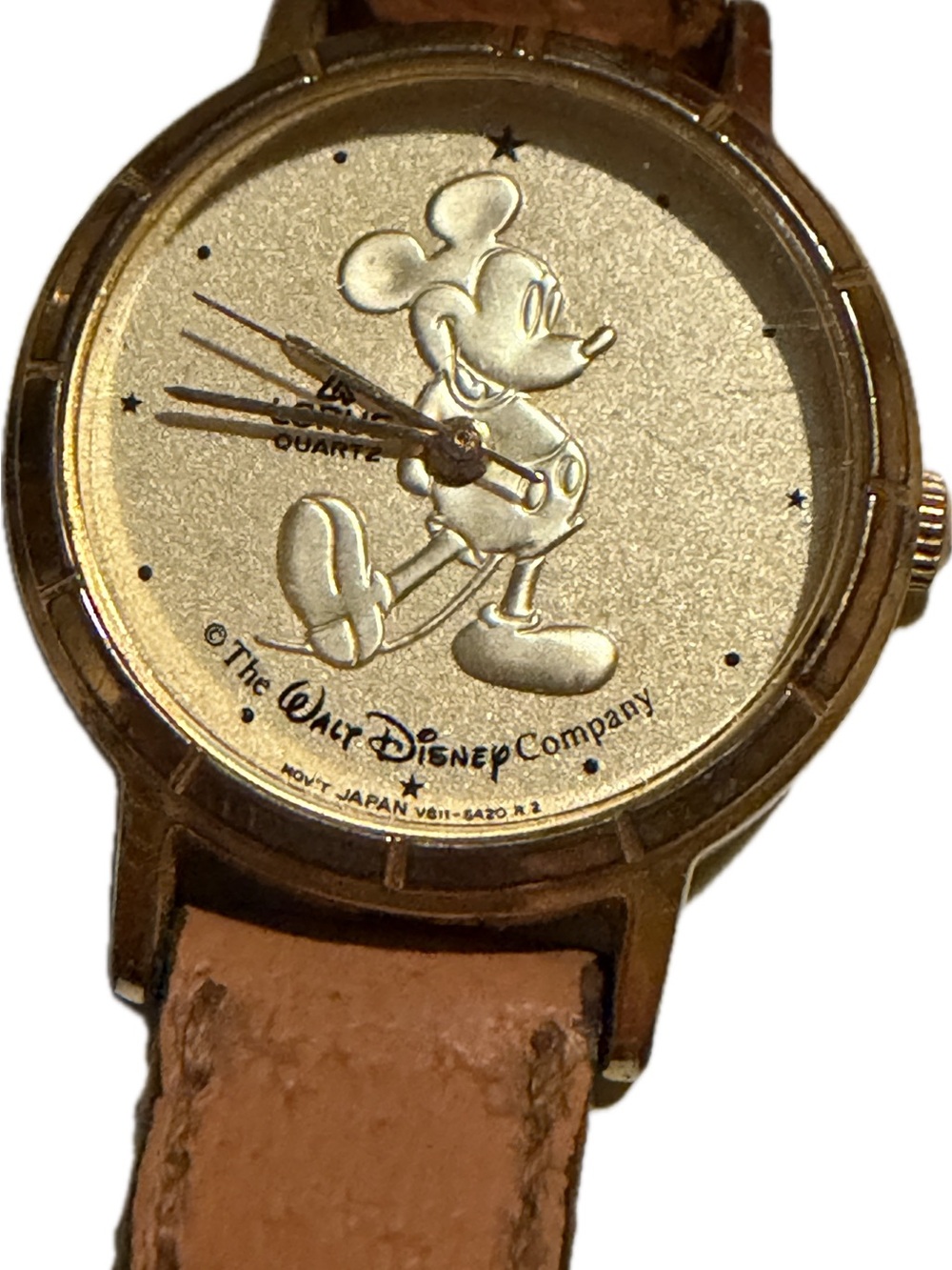 Lorus Gold Mickey Mouse Quartz Watch - Gold Tone